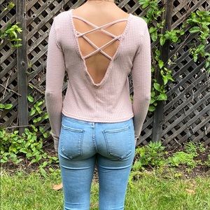 Forever 21 pink long sleeve XS